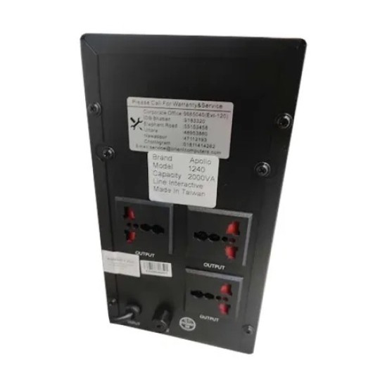Apollo 1240 2000VA Offline UPS with Metal Body Apollo 1240 2000VA Offline UPS with Metal Body