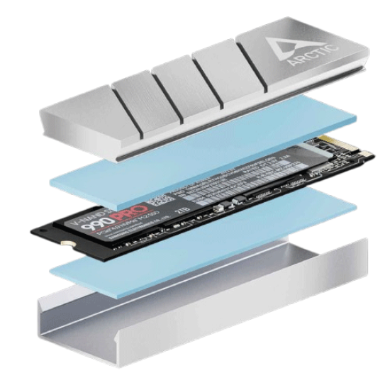 Arctic M2 Pro (Silver) SSD Cooler for M.2 Drives