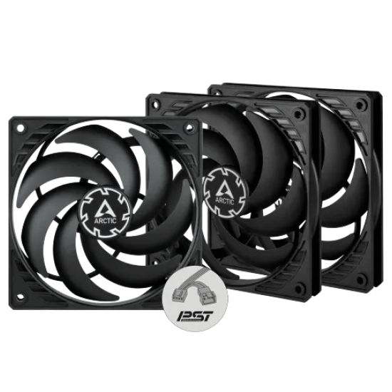 Arctic P12 Slim PWM PST 120 mm 3 Pack Casing Fan Arctic P12 Slim PWM PST 120 mm 3 Pack Casing Fan