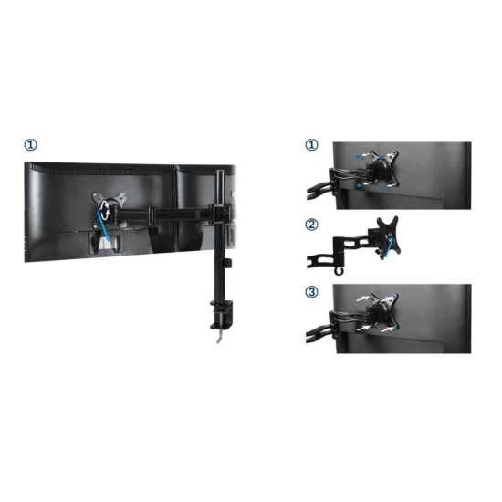 Arctic Z2 Basic Desk Mount Dual Monitor Arm with USB Hub Arctic Z2 Basic Desk Mount Dual Monitor Arm with USB Hub