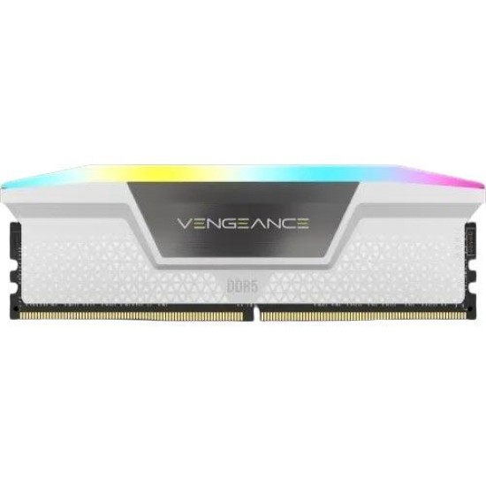 Corsair VENGEANCE RGB 16GB DDR5 6000MHz RAM White Corsair VENGEANCE RGB 16GB DDR5 6000MHz RAM White