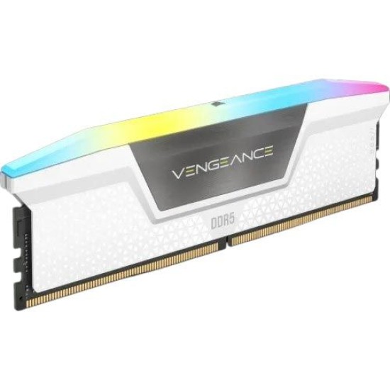 Corsair VENGEANCE RGB 16GB DDR5 6000MHz RAM White Corsair VENGEANCE RGB 16GB DDR5 6000MHz RAM White