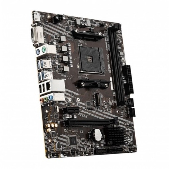 MSI A520M-A Pro AM4 AMD Micro-ATX Motherboard MSI A520M-A Pro AM4 AMD Micro-ATX Motherboard