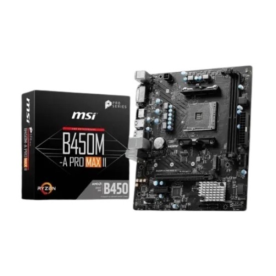 MSI B450M-A PRO MAX II AMD AM4 Motherboard MSI B450M-A PRO MAX II AMD AM4 Motherboard