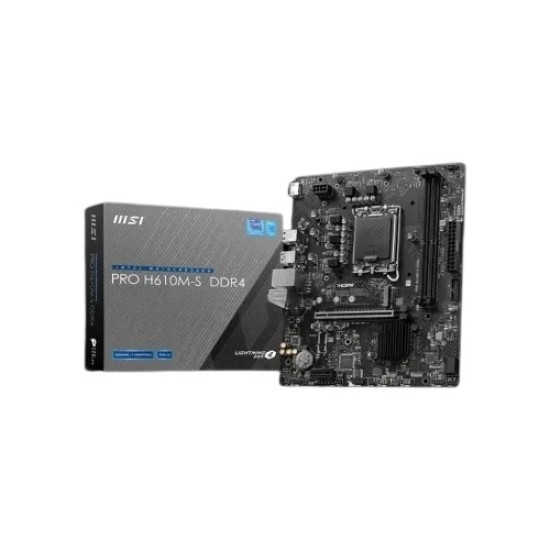 MSI PRO H610M-S DDR4 m-ATX Motherboard MSI PRO H610M-S DDR4 m-ATX Motherboard