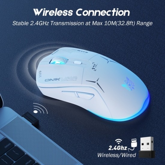 ONIKUMA CW917 RGB Dual Mode Wired + 2.4GHz Wireless Mouse ONIKUMA CW917 RGB Dual Mode Wired + 2.4GHz Wireless Mouse