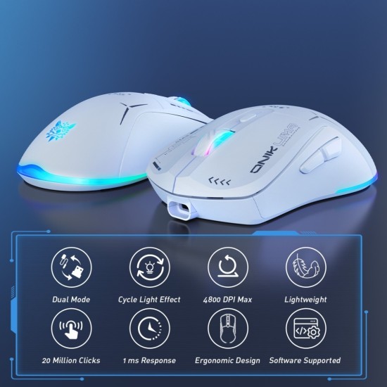 ONIKUMA CW917 RGB Dual Mode Wired + 2.4GHz Wireless Mouse ONIKUMA CW917 RGB Dual Mode Wired + 2.4GHz Wireless Mouse