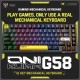 ONIKUMA G58 Hot-Swappable 82-Key RGB Wired Mechanical Gaming Keyboard