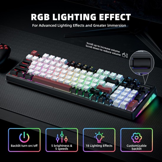Onikuma G56 Tri-Mode Wireless Hot-swappable Mechanical Keyboard Onikuma G56 Tri-Mode Wireless Hot-swappable Mechanical Keyboard