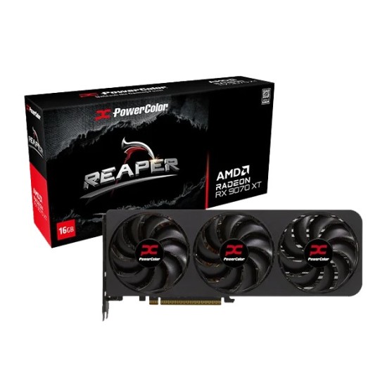 PowerColor Reaper AMD Radeon™ RX 9070 XT 16GB-A GDDR6 PowerColor Reaper AMD Radeon™ RX 9070 XT 16GB-A GDDR6