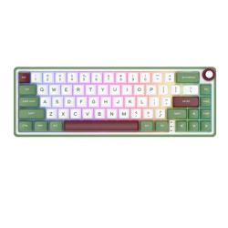 Royal Kludge RK R65 Brown Switch RGB Hot Swappable Mechanical Keyboard- GREENSAND 