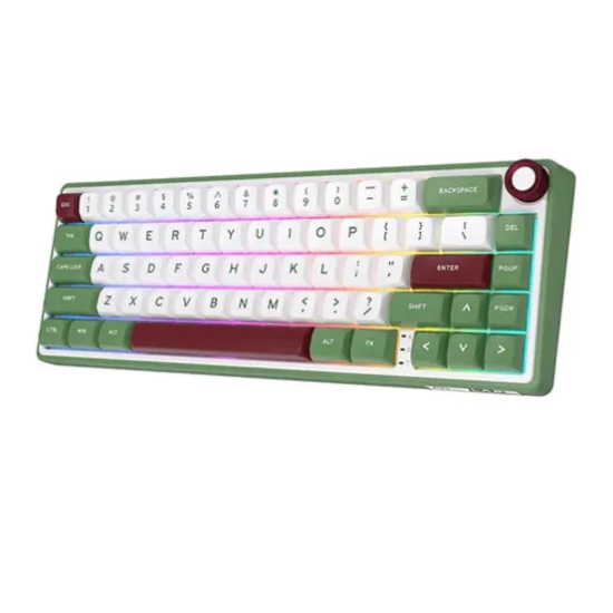 Royal Kludge RK R65 Brown Switch RGB Hot Swappable Mechanical Keyboard- GREENSAND Royal Kludge RK R65 Brown Switch RGB Hot Swappable Mechanical Keyboard- GREENSAND