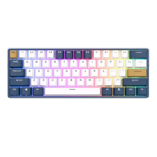 Royal Kludge RK61 Plus Tri Mode RGB 61 Keys Hotswappable Mechanical Blue Switch Gaming Keyboard Royal Kludge RK61 Plus Tri Mode RGB 61 Keys Hotswappable Mechanical Blue Switch Gaming Keyboard