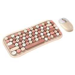 T-Wolf TF660 Wireless Keyboard Mouse Combo Pink T-Wolf TF660 Wireless Keyboard Mouse Combo Pink