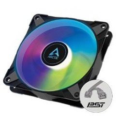 Arctic P12 PWM PST A-RGB 120 mm A-RGB PWM Fan with Cable Splitter- Black Arctic P12 PWM PST A-RGB 120 mm A-RGB PWM Fan with Cable Splitter- Black