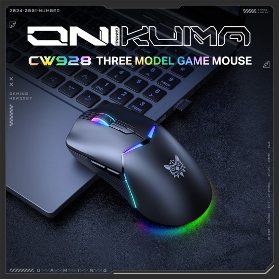 ONIKUMA CW928 Tri-Mode 2.4Ghz Gaming Mouse ONIKUMA CW928 Tri-Mode 2.4Ghz Gaming Mouse