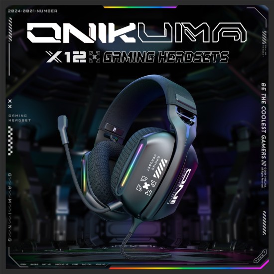 ONIKUMA X12 3.5mm Wired RGB Light Gaming Headset ONIKUMA X12 3.5mm Wired RGB Light Gaming Headset